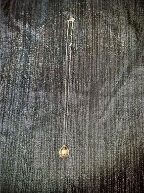 Genuine Swarovski Large Pink Teardrop Pendant Necklace with Light Pink Crystal
